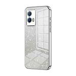 For vivo iQOO U5 Gradient Glitter Powder Electroplated Phone Case(Silver)
