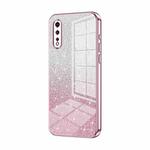 For vivo iQOO Neo Gradient Glitter Powder Electroplated Phone Case(Pink)