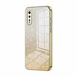 For vivo iQOO Neo Gradient Glitter Powder Electroplated Phone Case(Gold)