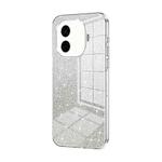 For vivo iQOO Z9 Turbo Gradient Glitter Powder Electroplated Phone Case(Transparent)