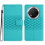 For Honor X9c Diamond Embossed Skin Feel Leather Phone Case(Blue)