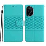For Honor 400 Global 156.5mm Diamond Embossed Skin Feel Leather Phone Case(Blue)