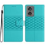 For Motorola Edge 50 Fusion Diamond Embossed Skin Feel Leather Phone Case(Blue)