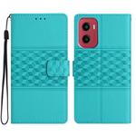 For Motorola Moto G05 Diamond Embossed Skin Feel Leather Phone Case(Blue)