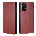 For Honor 200 Lite 5G Global Gloss Oil Solid Color Magnetic Leather Phone Case(Brown)