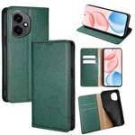 For Honor 400 Global 156.5mm Gloss Oil Solid Color Magnetic Leather Phone Case(Green)