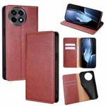 For OnePlus Ace 5 / 5 Pro Gloss Oil Solid Color Magnetic Leather Phone Case(Brown)