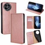For OnePlus Ace 5 / 5 Pro Gloss Oil Solid Color Magnetic Leather Phone Case(Rose Gold)