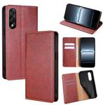 For OnePlus Ace 5 Ultra / Nord 5 Gloss Oil Solid Color Magnetic Leather Phone Case(Brown)