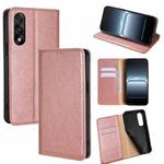 For OnePlus Ace 5 Ultra / Nord 5 Gloss Oil Solid Color Magnetic Leather Phone Case(Rose Gold)