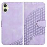 For Samsung Galaxy A05 YX0060 Elephant Head Embossed Phone Leather Case with Lanyard(Light Purple)