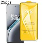 For OnePlus Ace 5 / 5 Pro / 13R 25pcs 9D Full Glue Screen Tempered Glass Film