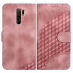 For Xiaomi Redmi 9/9 Prime/Poco M2 YX0060 Elephant Head Embossed Phone Leather Case with Lanyard(Pink)