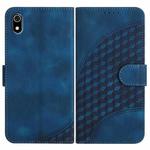 For Xiaomi Redmi 7A YX0060 Elephant Head Embossed Phone Leather Case with Lanyard(Royal Blue)