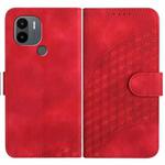 For Xiaomi Redmi A1+ YX0060 Elephant Head Embossed Phone Leather Case with Lanyard(Red)