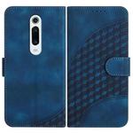 For Xiaomi Redmi K20 YX0060 Elephant Head Embossed Phone Leather Case with Lanyard(Royal Blue)