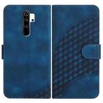 For Xiaomi Redmi Note 8 Pro YX0060 Elephant Head Embossed Phone Leather Case with Lanyard(Royal Blue)