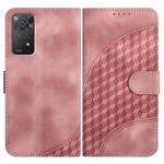 For Xiaomi Redmi Note 11 Pro 4G Global/5G Global YX0060 Elephant Head Embossed Phone Leather Case with Lanyard(Pink)