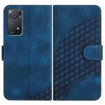For Xiaomi Redmi Note 11 Pro 4G Global/5G Global YX0060 Elephant Head Embossed Phone Leather Case with Lanyard(Royal Blue)