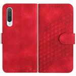 For Xiaomi Mi CC9 YX0060 Elephant Head Embossed Phone Leather Case with Lanyard(Red)