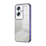 For OPPO A79 5G / A2 Gradient Glitter Powder Electroplated Phone Case(Purple)