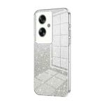 For OPPO A79 5G / A2 Gradient Glitter Powder Electroplated Phone Case(Transparent)