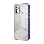 For OPPO A53 2020 / A32 / A11s  Gradient Glitter Powder Electroplated Phone Case(Purple)