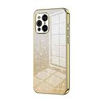 For OPPO Find X3 / Find X3 Pro Gradient Glitter Powder Electroplated Phone Case(Gold)