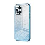 For OPPO Find X3 / Find X3 Pro Gradient Glitter Powder Electroplated Phone Case(Blue)