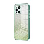 For OPPO Find X3 / Find X3 Pro Gradient Glitter Powder Electroplated Phone Case(Green)