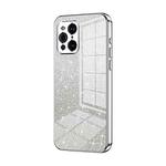 For OPPO Find X3 / Find X3 Pro Gradient Glitter Powder Electroplated Phone Case(Silver)