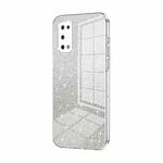 For OPPO K7x / Realme V5 5G Gradient Glitter Powder Electroplated Phone Case(Transparent)