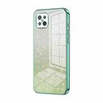 For OPPO A92s / Reno4 Z 5G Gradient Glitter Powder Electroplated Phone Case(Green)