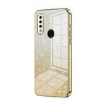 For OPPO A8 / A31 2020 Gradient Glitter Powder Electroplated Phone Case(Gold)