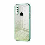 For OPPO A8 / A31 2020 Gradient Glitter Powder Electroplated Phone Case(Green)