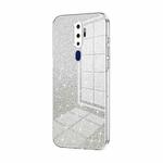 For OPPO A11x / A9 2020 Gradient Glitter Powder Electroplated Phone Case(Transparent)
