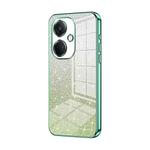 For OPPO K11 Gradient Glitter Powder Electroplated Phone Case(Green)
