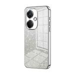 For OPPO K11 Gradient Glitter Powder Electroplated Phone Case(Silver)