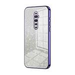 For OPPO Reno2 Z / Reno2 F Gradient Glitter Powder Electroplated Phone Case(Purple)