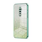 For OPPO Reno2 Z / Reno2 F Gradient Glitter Powder Electroplated Phone Case(Green)