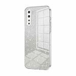 For OPPO Reno3 4G / F15 / A91 Gradient Glitter Powder Electroplated Phone Case(Transparent)