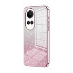 For OPPO Reno10 5G/Reno10 Pro 5G Global Gradient Glitter Powder Electroplated Phone Case(Pink)
