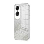 For OPPO A60 Gradient Glitter Powder Electroplated Phone Case(Transparent)