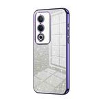 For OPPO A3 Pro Global Gradient Glitter Powder Electroplated Phone Case(Purple)