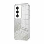 For OPPO A3 Pro Global Gradient Glitter Powder Electroplated Phone Case(Transparent)