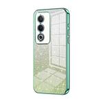 For OPPO A3 Pro Global Gradient Glitter Powder Electroplated Phone Case(Green)