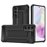 For Samsung Galaxy S24 FE 5G Magic Armor TPU Hybrid PC Phone Case(Black)