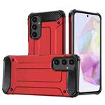 For Samsung Galaxy S24 FE 5G Magic Armor TPU Hybrid PC Phone Case(Red)