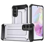 For Samsung Galaxy S24 FE 5G Magic Armor TPU Hybrid PC Phone Case(Silver)