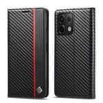 For Xiaomi Redmi Note 13 Pro 5G LC.IMEEKE Carbon Fiber Texture Flip Leather Phone Case(Vertical Black)